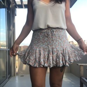 Vici flower mini skirt